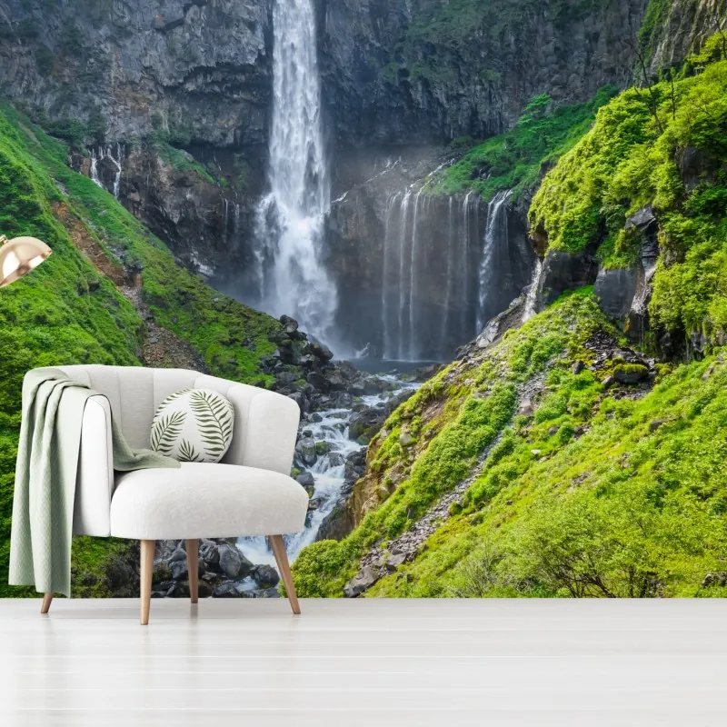 Fototapeta krajobraz wodospadu Kegon w Nikko – Wallissimo® Fototapeta krajobraz wodospadu Kegon w Nikko – Wallissimo®