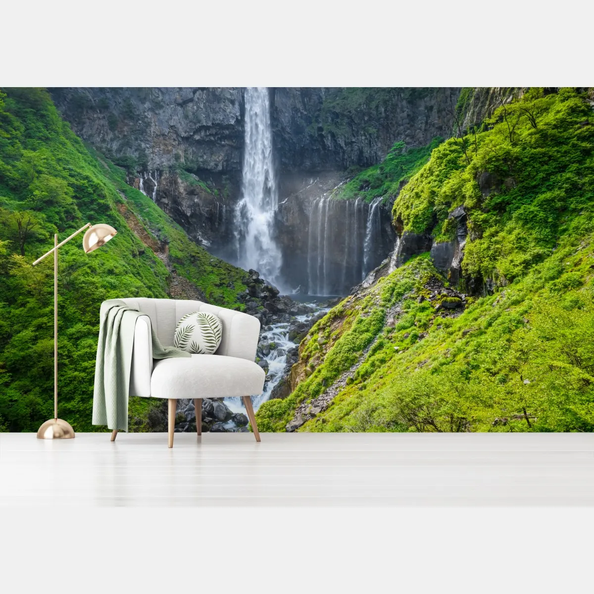 Fototapeta krajobraz wodospadu Kegon w Nikko – Wallissimo® Fototapeta krajobraz wodospadu Kegon w Nikko – Wallissimo®