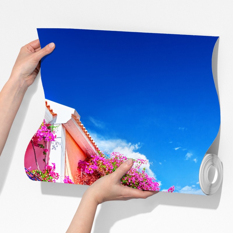 Fototapeta kolorowa uliczka na Kefalonii – Wallissimo® Fototapeta kolorowa uliczka na Kefalonii – Wallissimo®