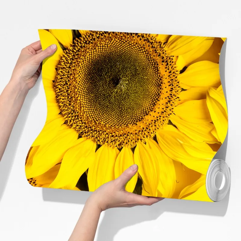 Fototapeta jasny bukiet słoneczników na żółtym tle – Wallissimo® Fototapeta jasny bukiet słoneczników na żółtym tle – Wallissimo®