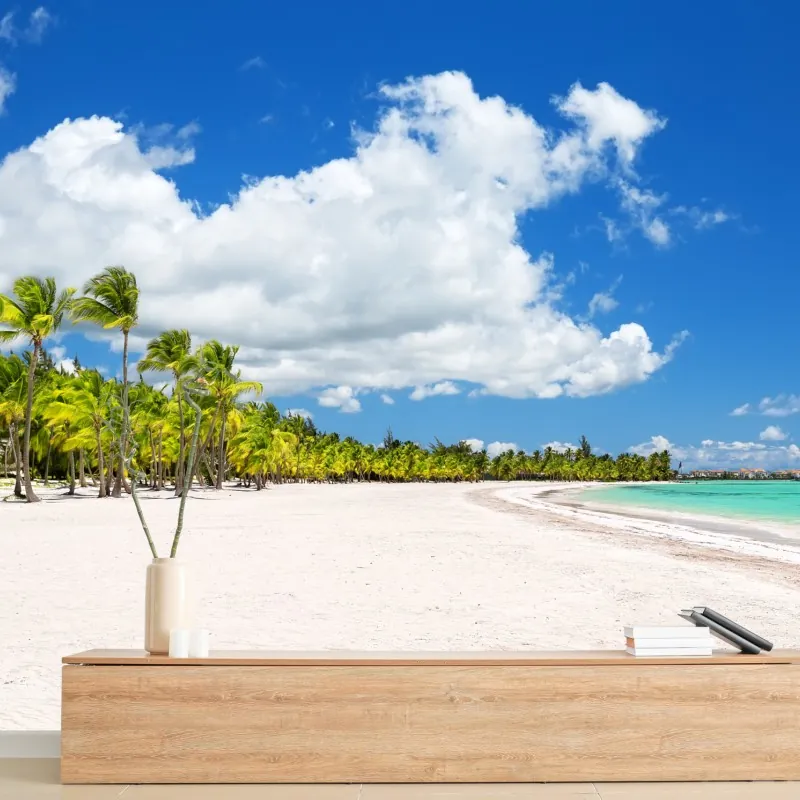 Fototapeta tropikalna plaża w Punta Cana – Wallissimo® Fototapeta tropikalna plaża w Punta Cana – Wallissimo®