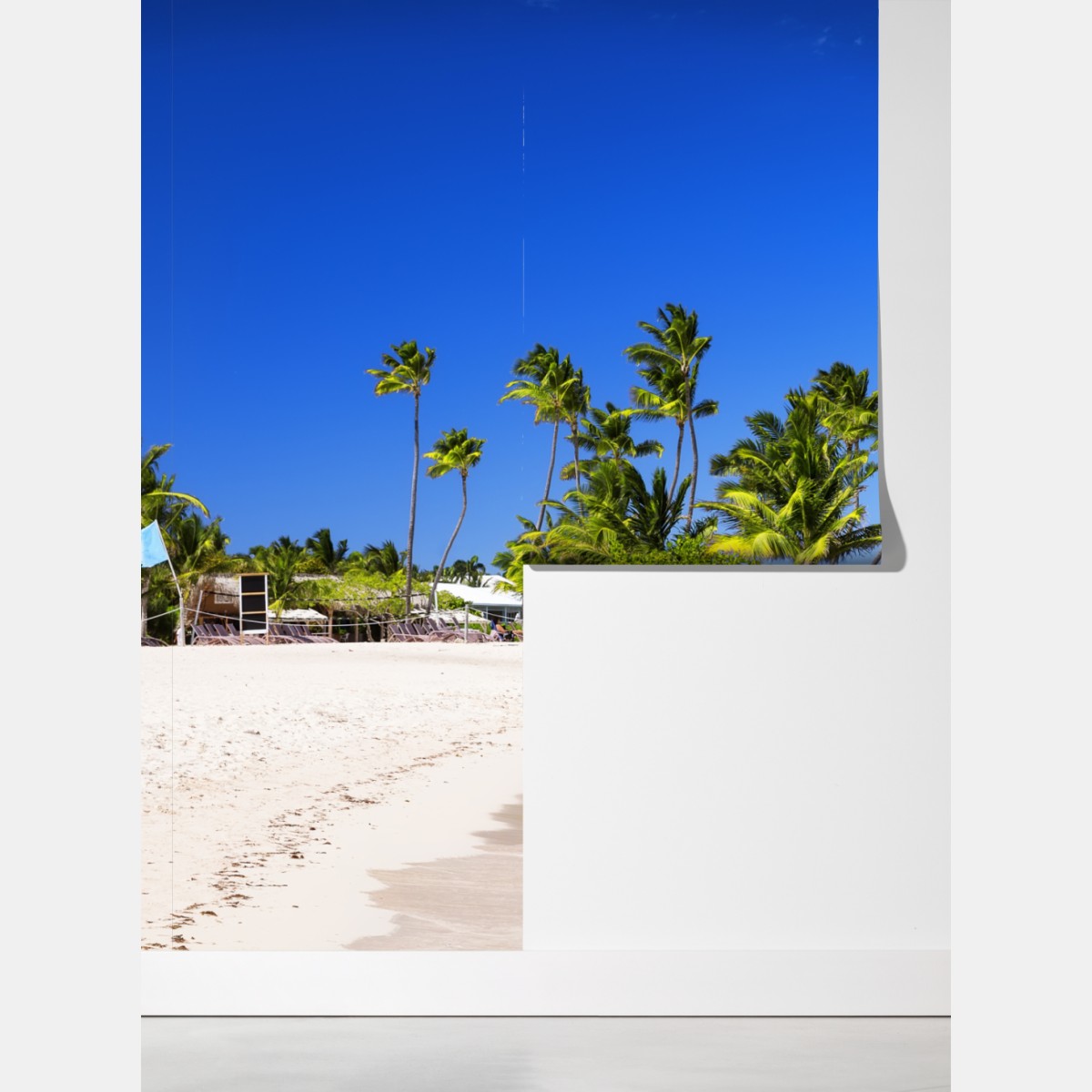 Fototapeta tropikalna plaża w Cap Cana – Wallissimo® Fototapeta tropikalna plaża w Cap Cana – Wallissimo®