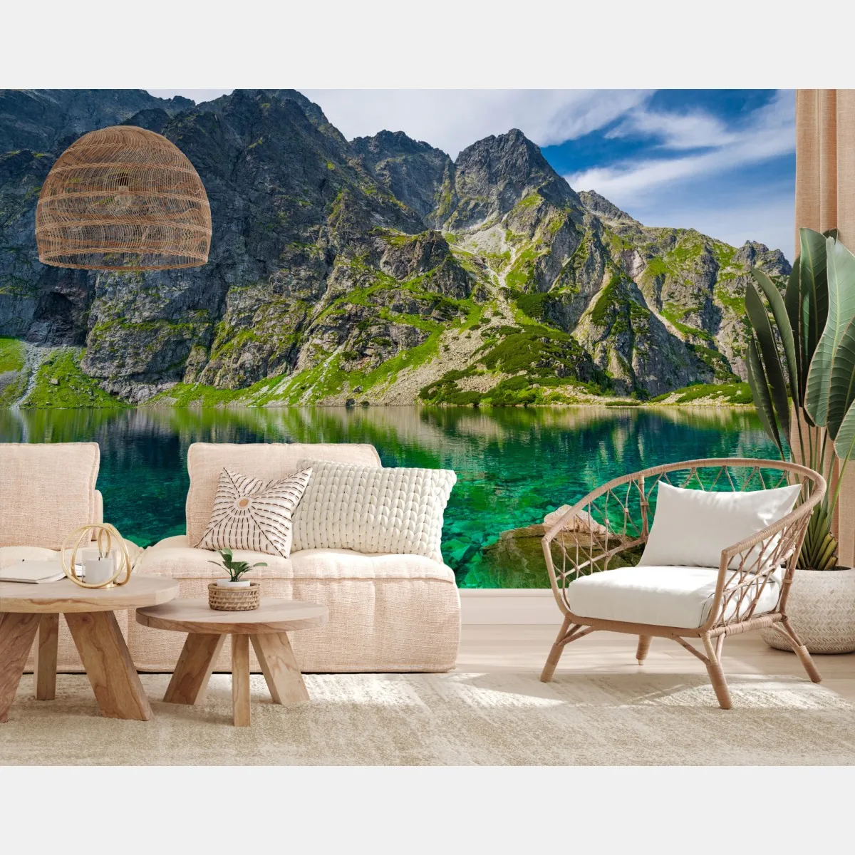 Fototapeta Czarny Staw górskie odbicie Tatry – Wallissimo® Fototapeta Czarny Staw górskie odbicie Tatry – Wallissimo®