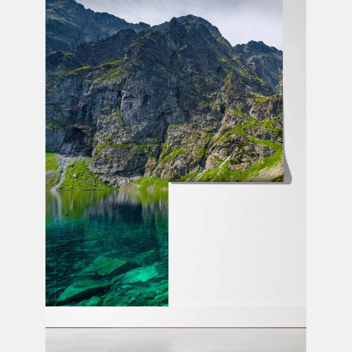 Fototapeta Czarny Staw górskie odbicie Tatry – Wallissimo® Fototapeta Czarny Staw górskie odbicie Tatry – Wallissimo®