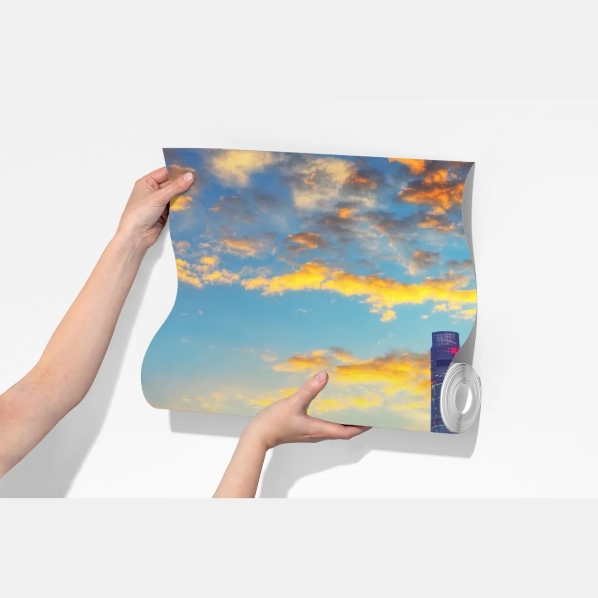 Fototapeta Szanghaj panorama miasta o zachodzie słońca – Wallissimo® Fototapeta Szanghaj panorama miasta o zachodzie słońca – Wallissimo®