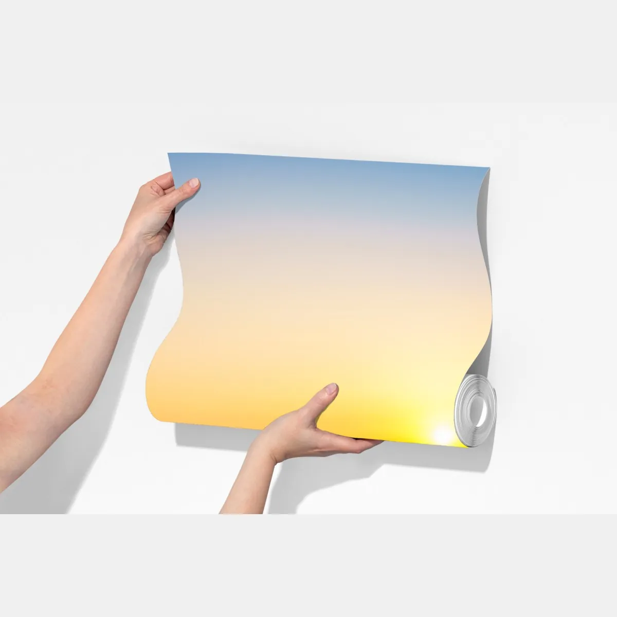 Fototapeta słoneczny grzbiet górski o wschodzie słońca – Wallissimo® Fototapeta słoneczny grzbiet górski o wschodzie słońca – Wallissimo®