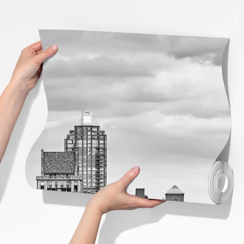 Fototapeta Manhattan panorama Upper East Side w czerni i bieli – Wallissimo® Fototapeta Manhattan panorama Upper East Side w czerni i bieli – Wallissimo®