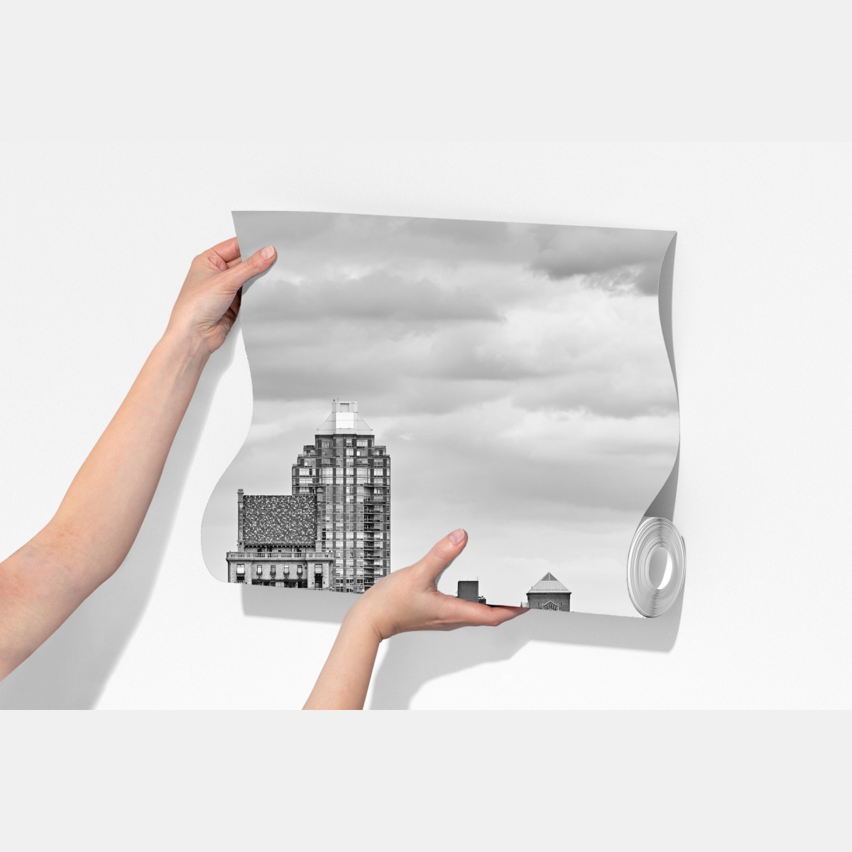 Fototapeta Manhattan panorama Upper East Side w czerni i bieli – Wallissimo® Fototapeta Manhattan panorama Upper East Side w czerni i bieli – Wallissimo®