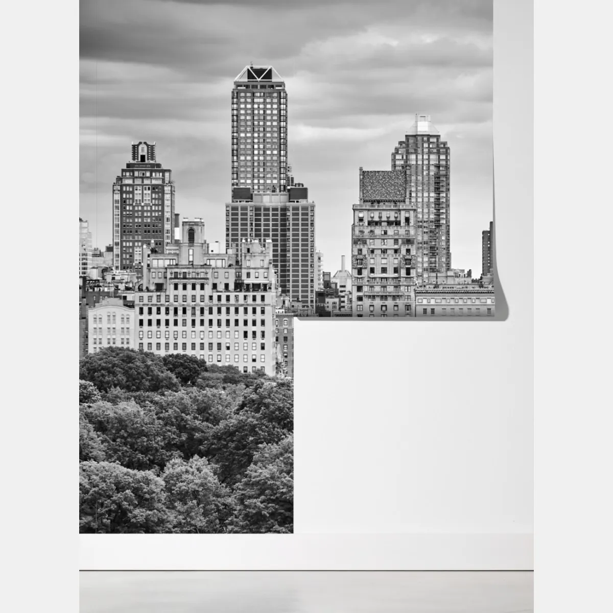 Fototapeta Manhattan panorama Upper East Side w czerni i bieli – Wallissimo® Fototapeta Manhattan panorama Upper East Side w czerni i bieli – Wallissimo®