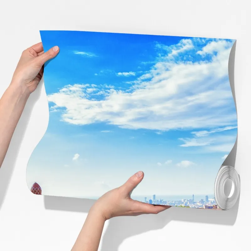 Fototapeta żywa Barcelona Park Güell mozaikowa panorama – Wallissimo® Fototapeta żywa Barcelona Park Güell mozaikowa panorama – Wallissimo®