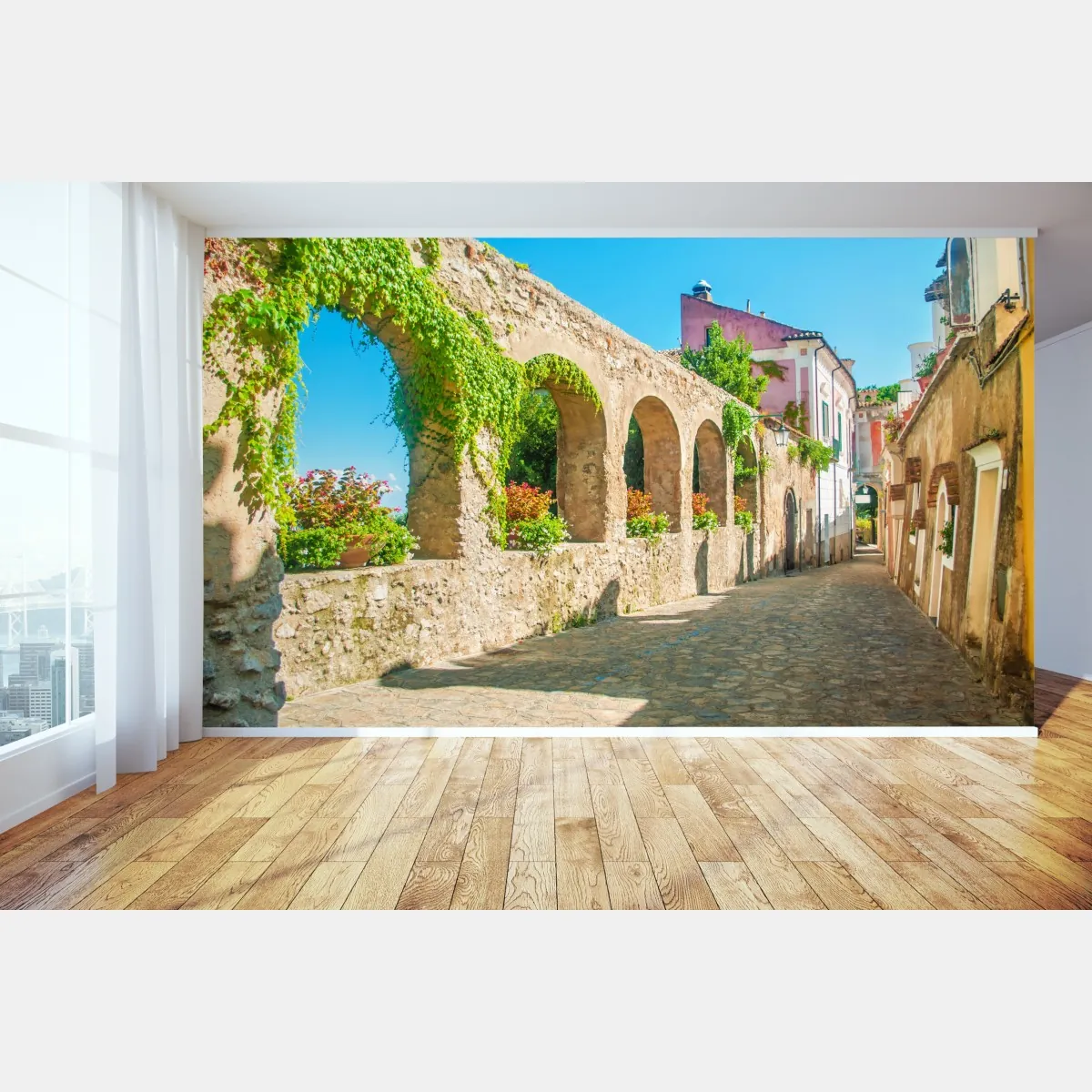 Fototapeta słoneczne łuki w Ravello – Wallissimo® Fototapeta słoneczne łuki w Ravello – Wallissimo®