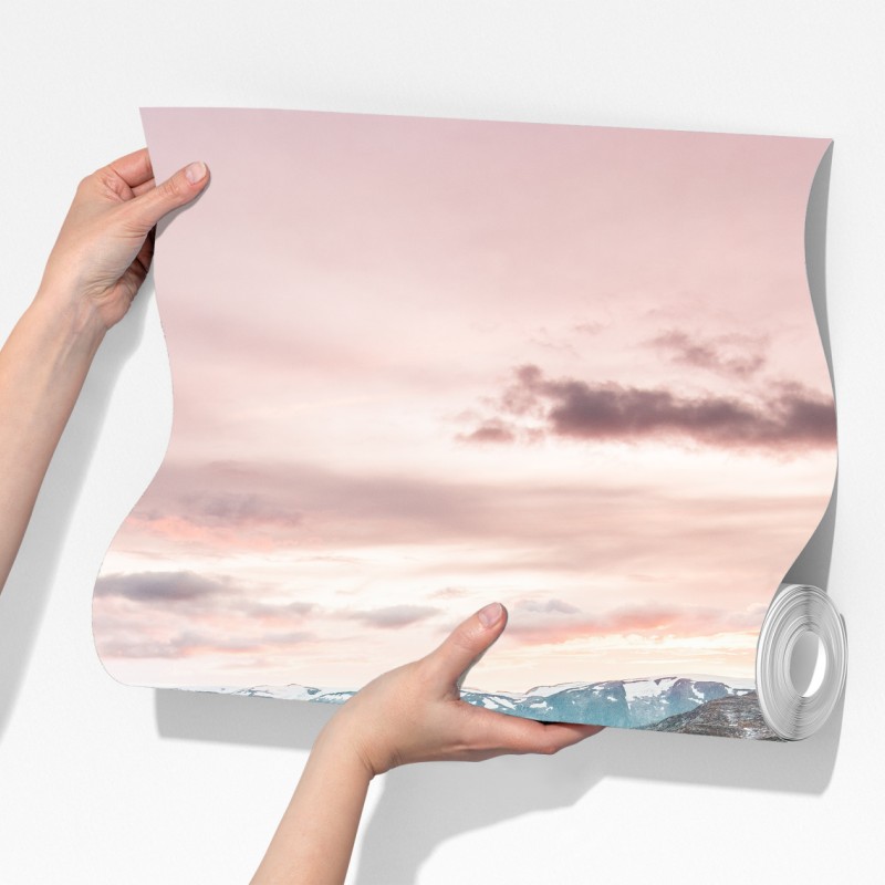 Fototapeta spokojny fiord o zachodzie słońca – Wallissimo® Fototapeta spokojny fiord o zachodzie słońca – Wallissimo®