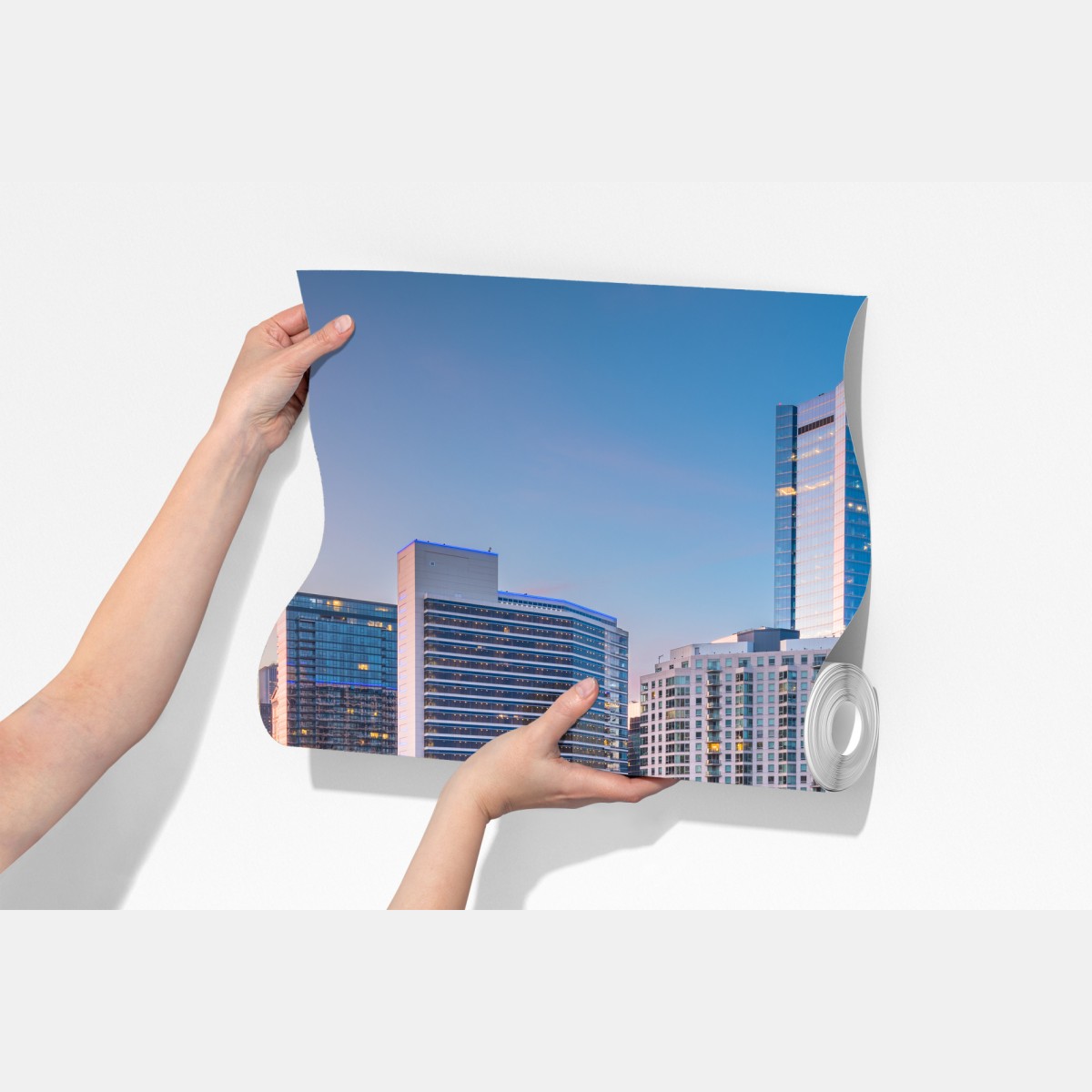 Fototapeta panorama Chicago o zmierzchu – Wallissimo® Fototapeta panorama Chicago o zmierzchu – Wallissimo®