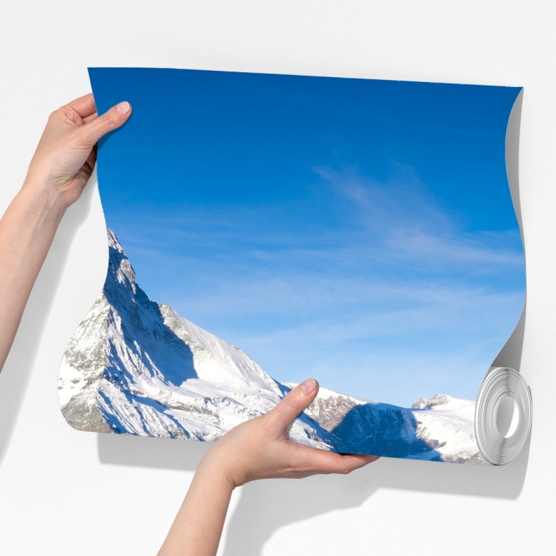 Fototapeta majestatyczne odbicie góry nad alpejskim jeziorem – Wallissimo® Fototapeta majestatyczne odbicie góry nad alpejskim jeziorem – Wallissimo®