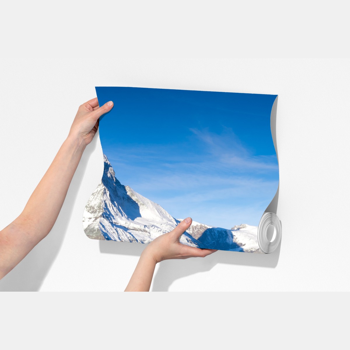 Fototapeta majestatyczne odbicie góry nad alpejskim jeziorem – Wallissimo® Fototapeta majestatyczne odbicie góry nad alpejskim jeziorem – Wallissimo®