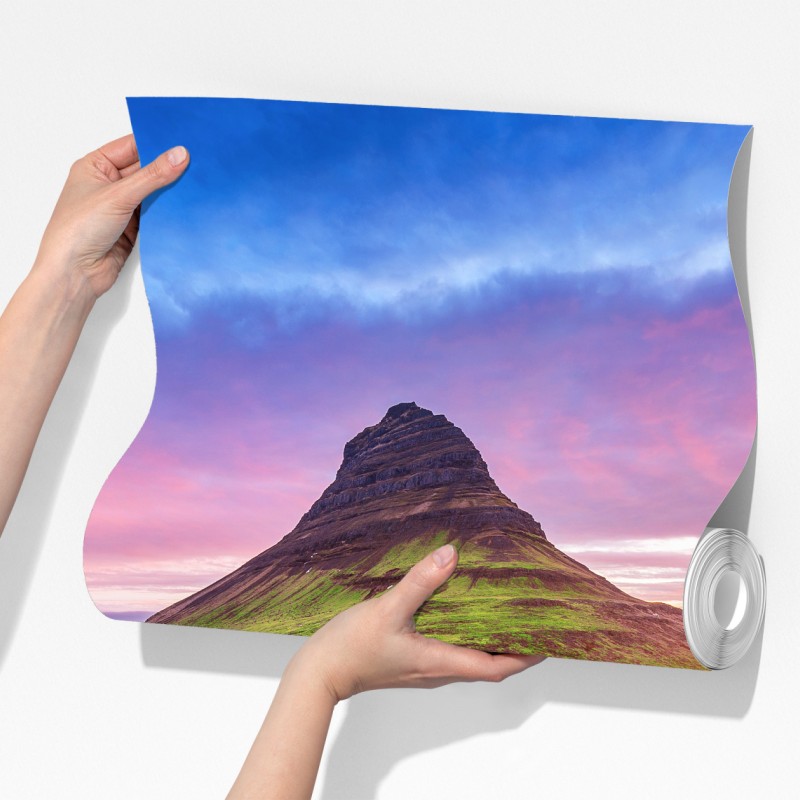 Fototapeta Kirkjufell o wschodzie słońca – Wallissimo® Fototapeta Kirkjufell o wschodzie słońca – Wallissimo®