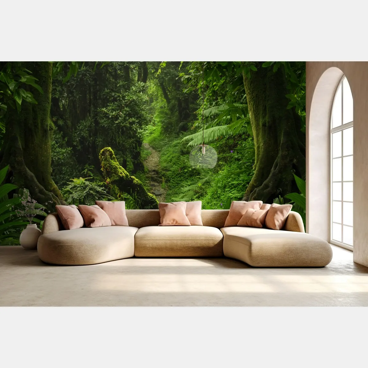 Fototapeta zaczarowana mszysta leśna ścieżka – Wallissimo® Fototapeta zaczarowana mszysta leśna ścieżka – Wallissimo®