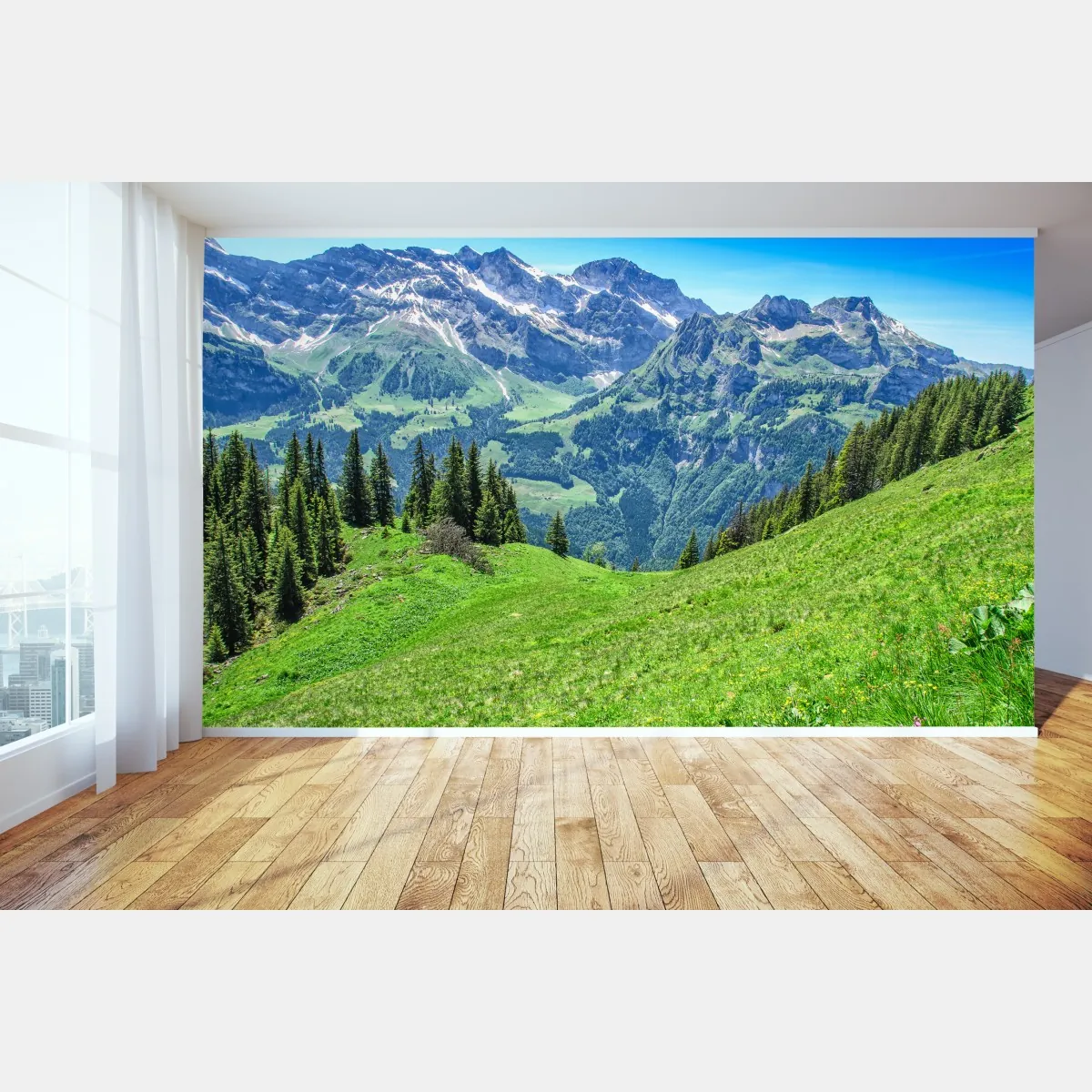 Fototapeta alpejska panorama Engelberg, Szwajcaria – Wallissimo® Fototapeta alpejska panorama Engelberg, Szwajcaria – Wallissimo®