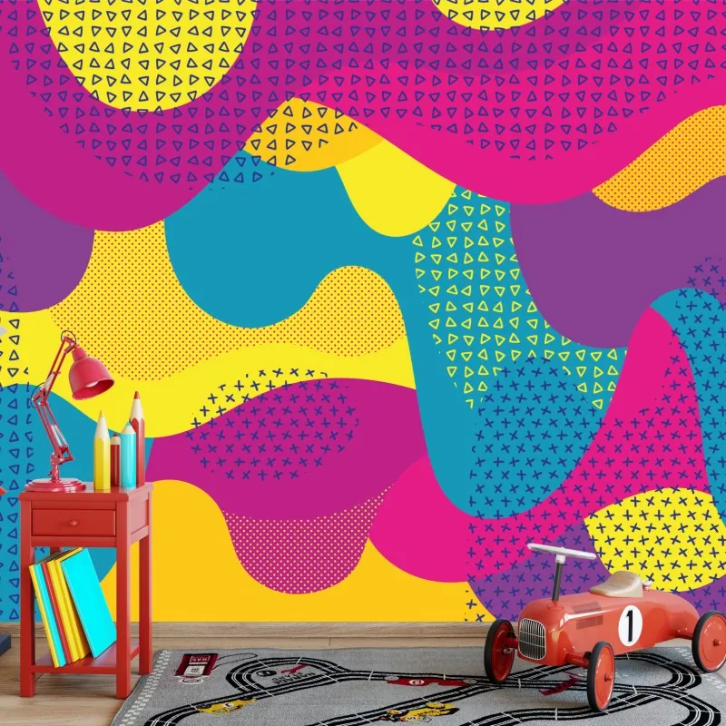 Fototapeta żywy abstrakcyjny wzór fal