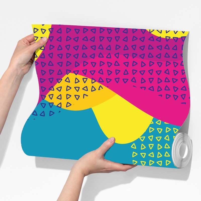 Fototapeta żywy abstrakcyjny wzór fal – Wallissimo® Fototapeta żywy abstrakcyjny wzór fal – Wallissimo®