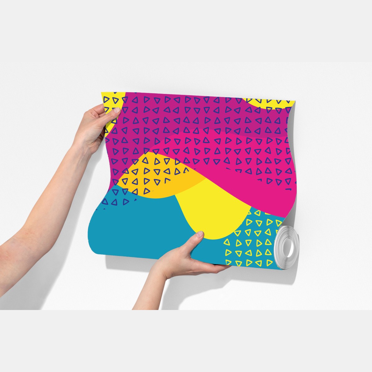 Fototapeta żywy abstrakcyjny wzór fal – Wallissimo® Fototapeta żywy abstrakcyjny wzór fal – Wallissimo®