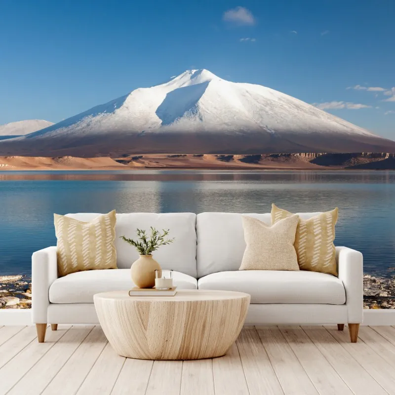 Fototapeta Laguna Verde odbicie w Atacama