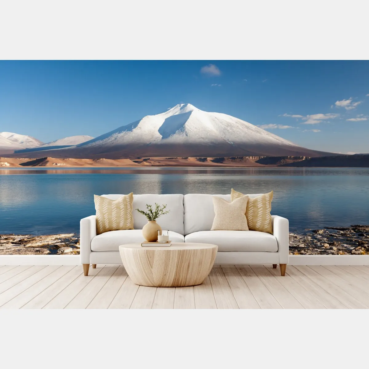 Fototapeta Laguna Verde odbicie w Atacama – Wallissimo® Fototapeta Laguna Verde odbicie w Atacama – Wallissimo®