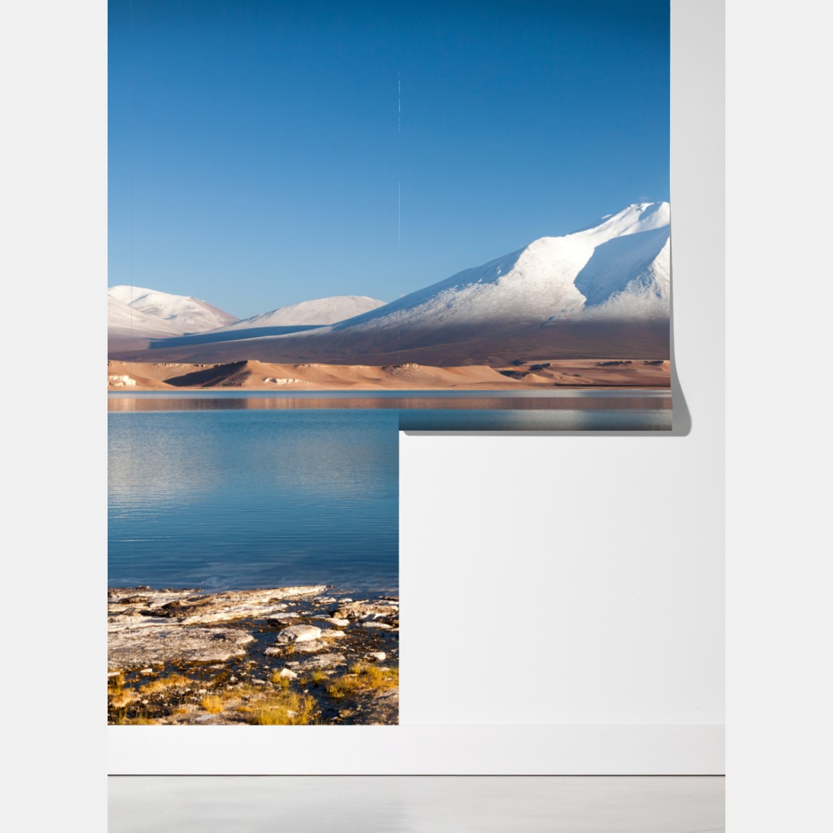 Fototapeta Laguna Verde odbicie w Atacama – Wallissimo® Fototapeta Laguna Verde odbicie w Atacama – Wallissimo®