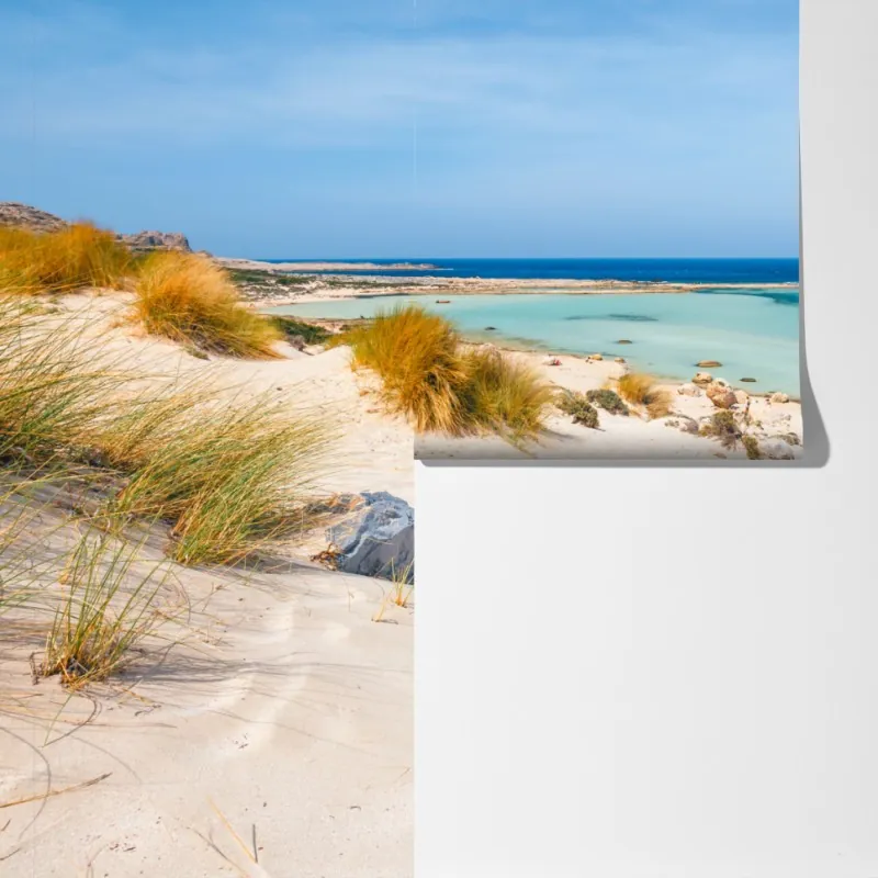 Fototapeta laguna Balos, Kreta: turkusowa oaza – Wallissimo® Fototapeta laguna Balos, Kreta: turkusowa oaza – Wallissimo®