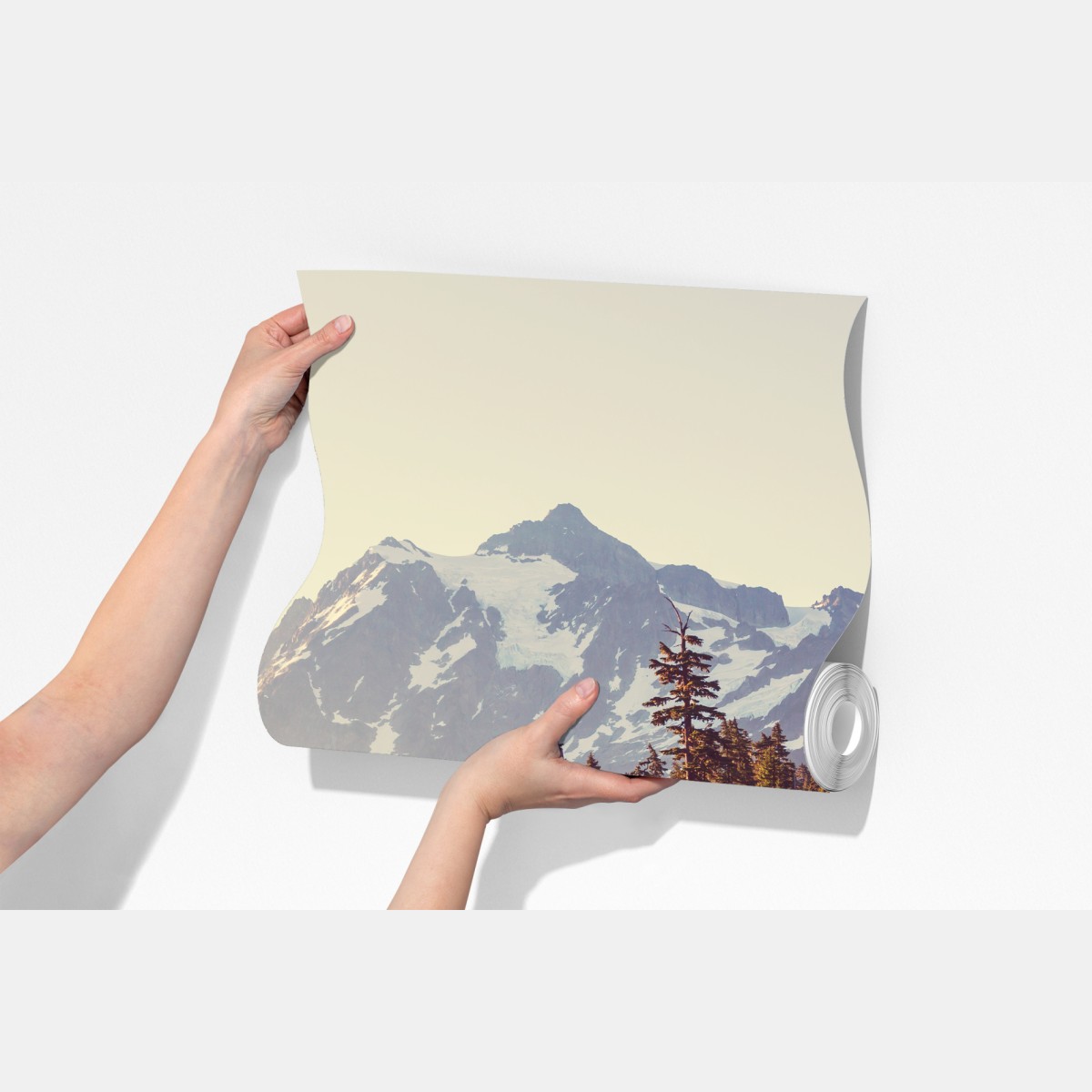 Fototapeta odbicie Mount Shuksan na górskim jeziorze – Wallissimo® Fototapeta odbicie Mount Shuksan na górskim jeziorze – Wallissimo®