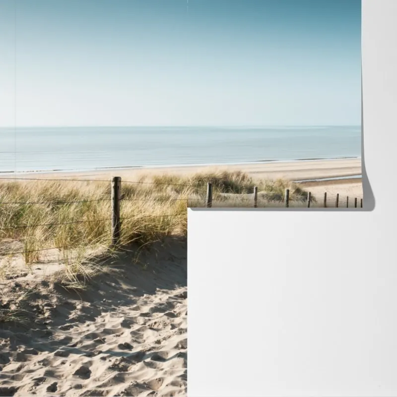 Fototapeta wydmy i spokojne morze przy Noordwijk – Wallissimo® Fototapeta wydmy i spokojne morze przy Noordwijk – Wallissimo®