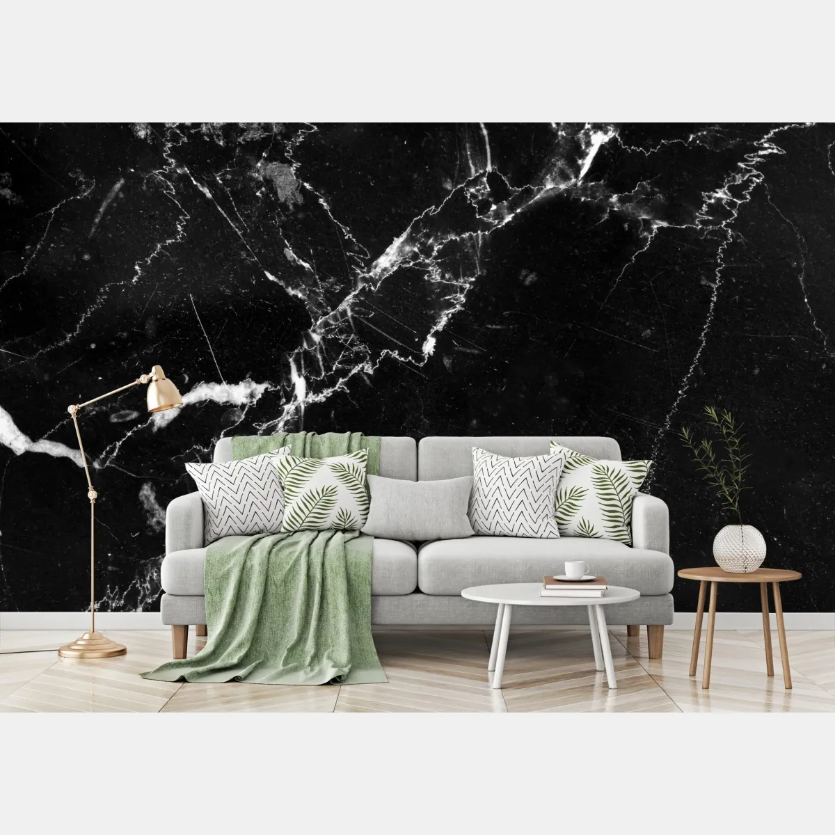 Fototapeta czarny marmur z żyłami – Wallissimo® Fototapeta czarny marmur z żyłami – Wallissimo®