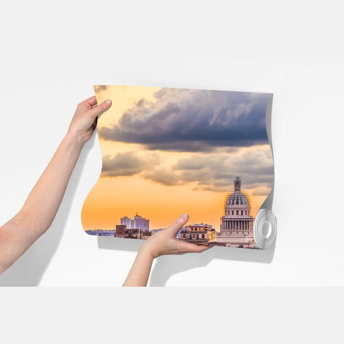 Fototapeta Hawana panorama miasta o zachodzie słońca – Wallissimo® Fototapeta Hawana panorama miasta o zachodzie słońca – Wallissimo®