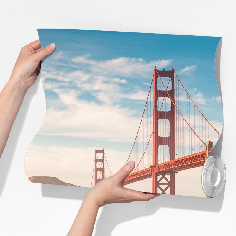 Fototapeta San Francisco Golden Gate o zachodzie słońca – Wallissimo® Fototapeta San Francisco Golden Gate o zachodzie słońca – Wallissimo®