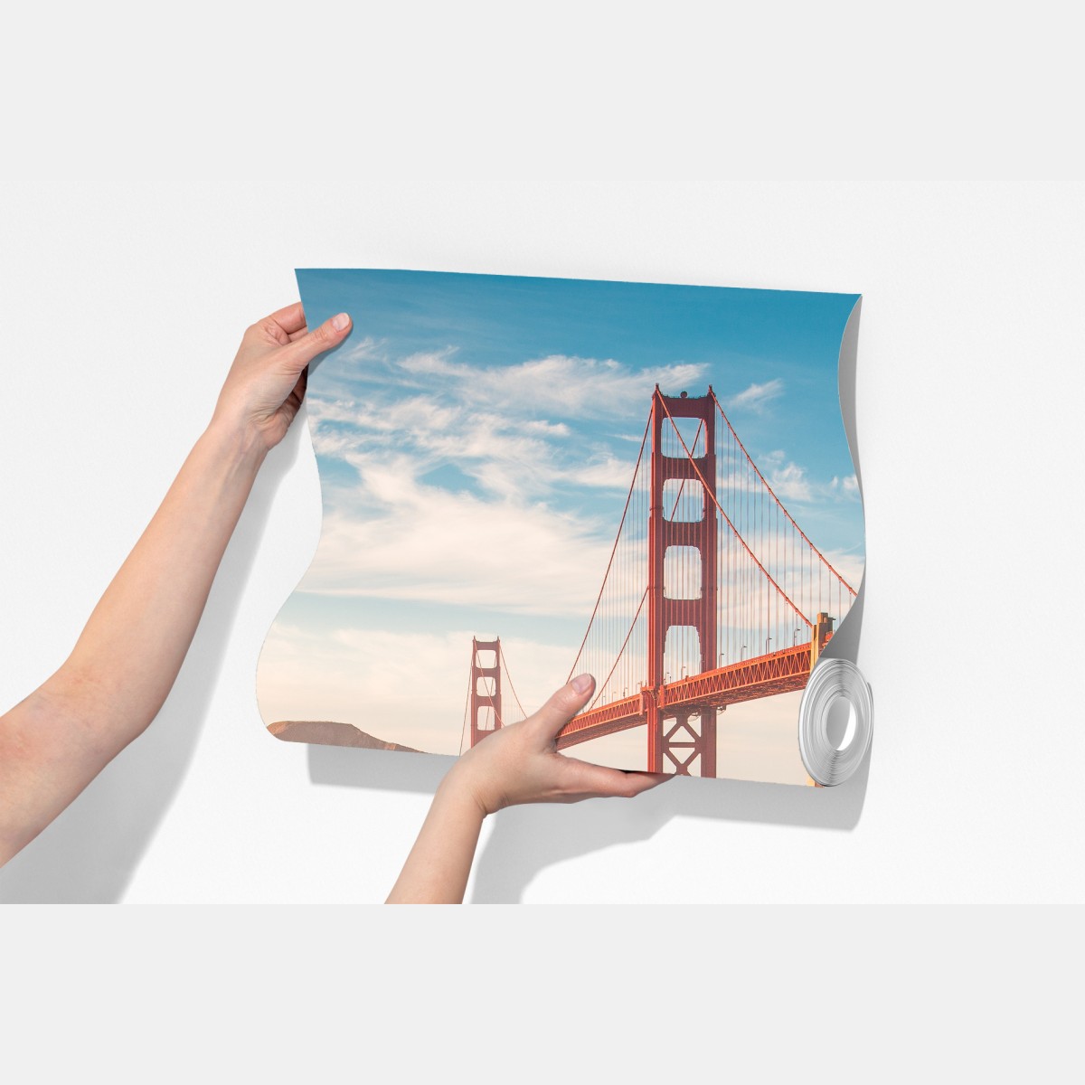 Fototapeta San Francisco Golden Gate o zachodzie słońca – Wallissimo® Fototapeta San Francisco Golden Gate o zachodzie słońca – Wallissimo®