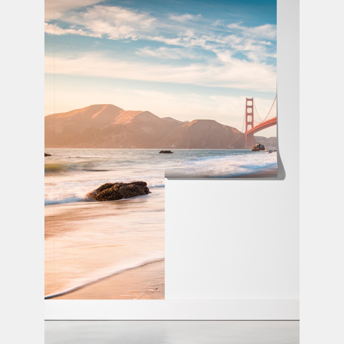 Fototapeta San Francisco Golden Gate o zachodzie słońca – Wallissimo® Fototapeta San Francisco Golden Gate o zachodzie słońca – Wallissimo®