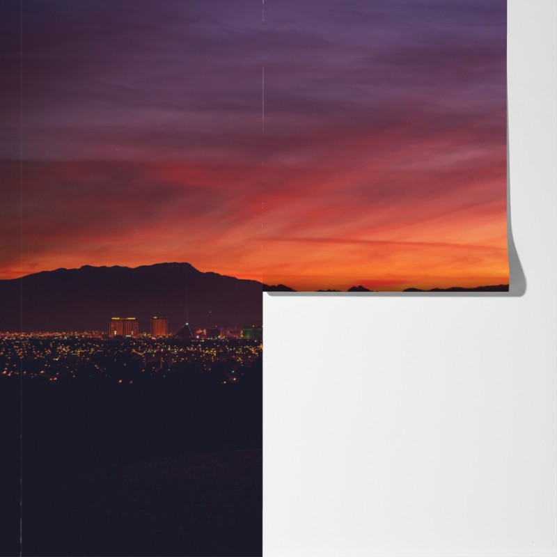 Fototapeta Las Vegas panorama o zmierzchu – Wallissimo® Fototapeta Las Vegas panorama o zmierzchu – Wallissimo®