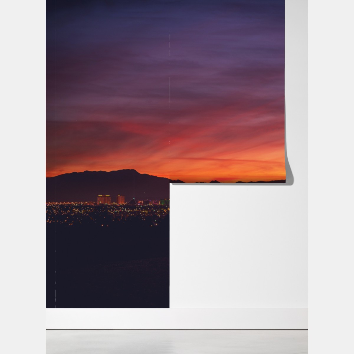 Fototapeta Las Vegas panorama o zmierzchu – Wallissimo® Fototapeta Las Vegas panorama o zmierzchu – Wallissimo®