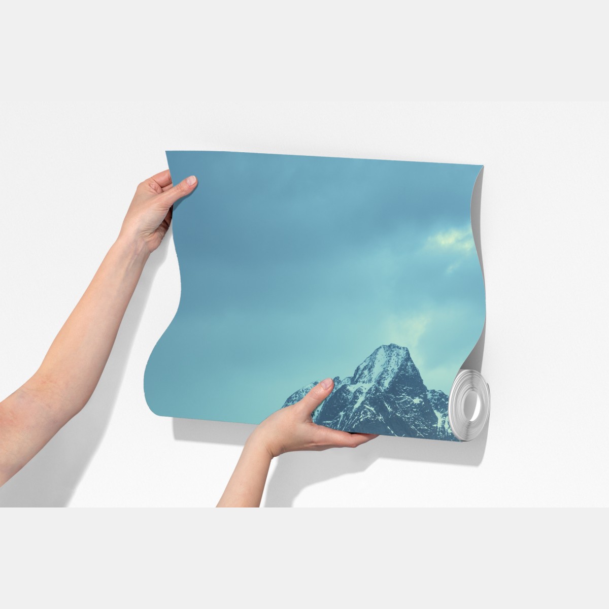 Fototapeta Reine zimowy fiord w Lofotach – Wallissimo® Fototapeta Reine zimowy fiord w Lofotach – Wallissimo®