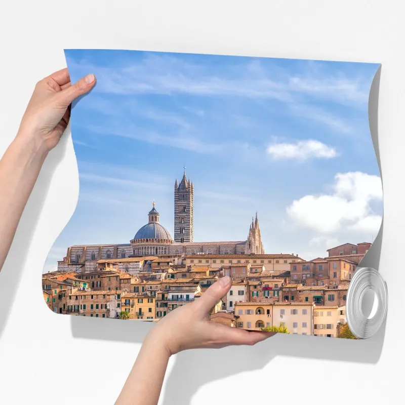 Fototapeta Siena panorama miasta, Włochy – Wallissimo® Fototapeta Siena panorama miasta, Włochy – Wallissimo®