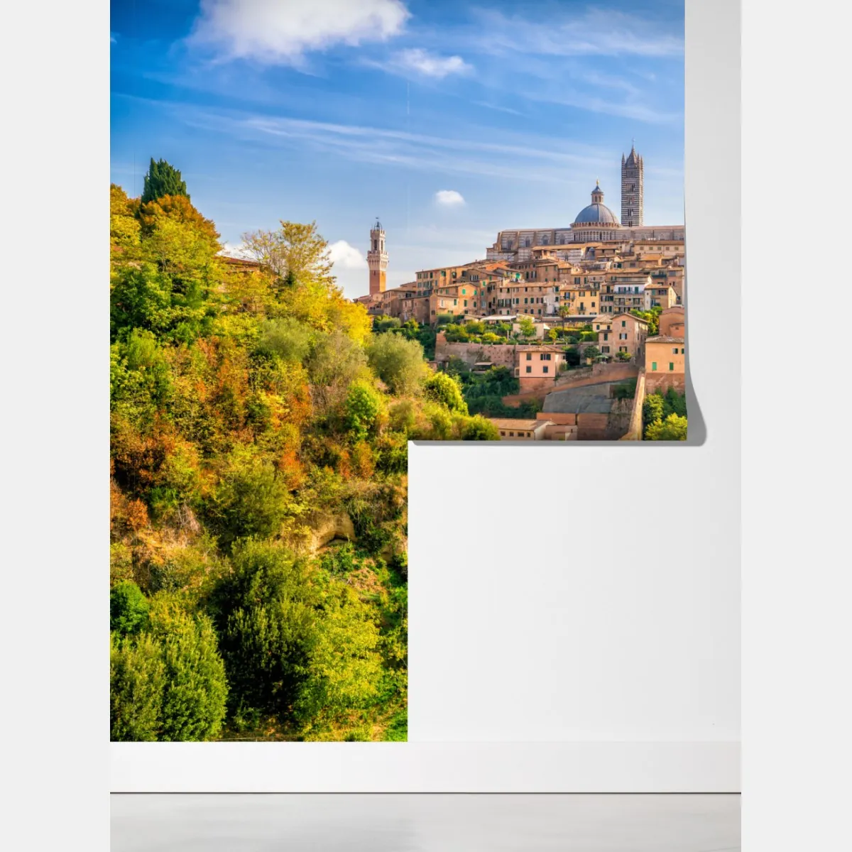 Fototapeta Siena panorama miasta, Włochy – Wallissimo® Fototapeta Siena panorama miasta, Włochy – Wallissimo®