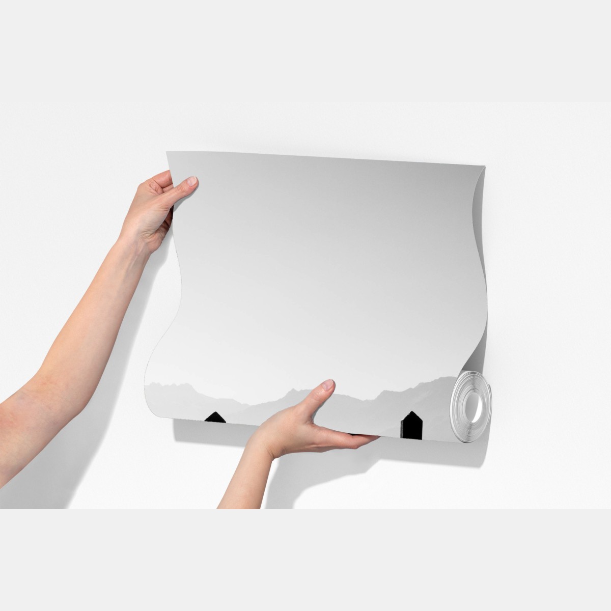 Fototapeta spokojny pomost nad jeziorem w czerni i bieli – Wallissimo® Fototapeta spokojny pomost nad jeziorem w czerni i bieli – Wallissimo®