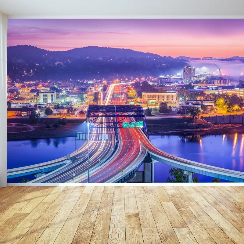 Fototapeta Panorama Charleston o świcie – Wallissimo® Fototapeta Panorama Charleston o świcie – Wallissimo®