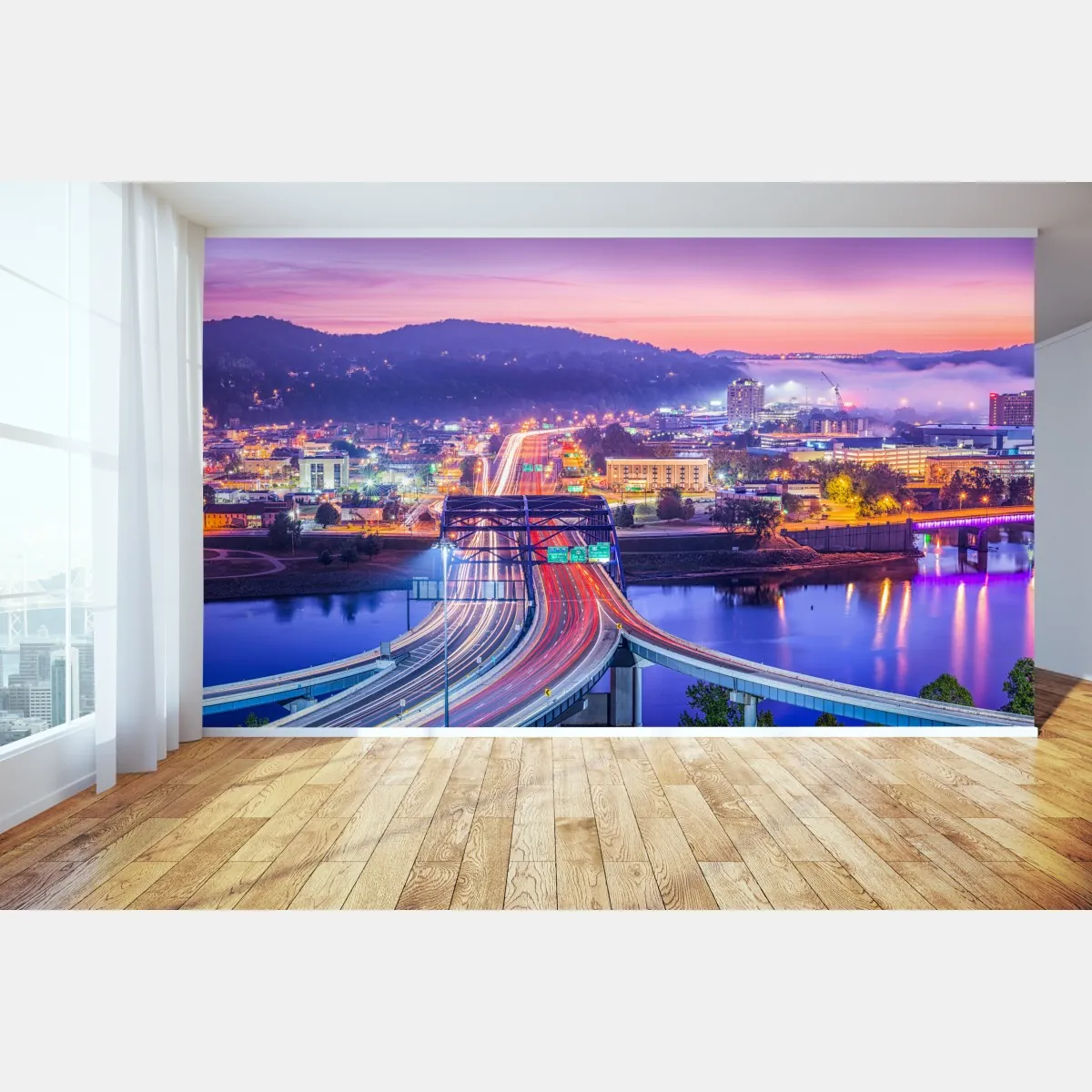 Fototapeta Panorama Charleston o świcie – Wallissimo® Fototapeta Panorama Charleston o świcie – Wallissimo®