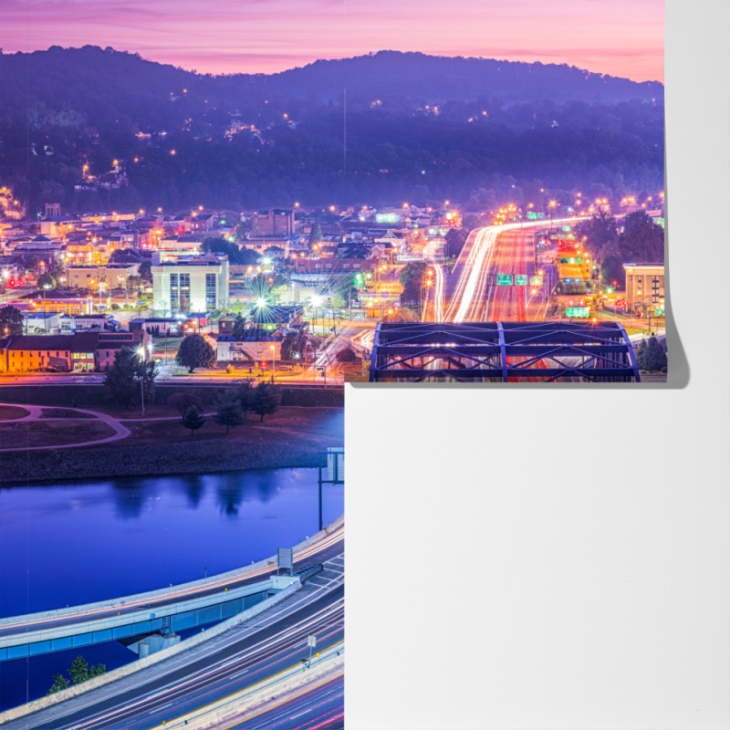 Fototapeta Panorama Charleston o świcie – Wallissimo® Fototapeta Panorama Charleston o świcie – Wallissimo®