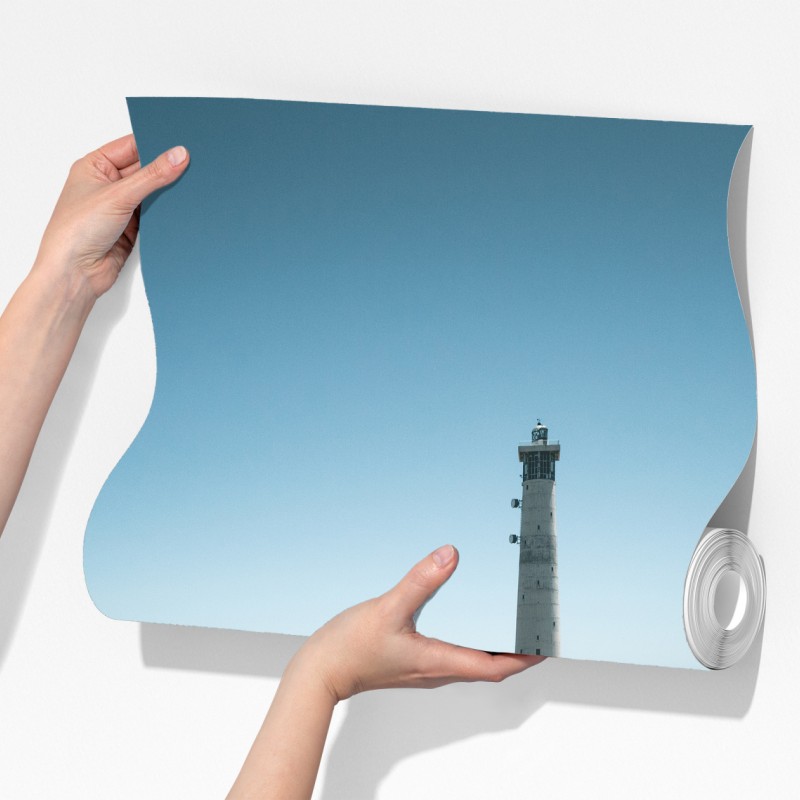 Fototapeta latarnia morska na końcu pomostu – Wallissimo® Fototapeta latarnia morska na końcu pomostu – Wallissimo®