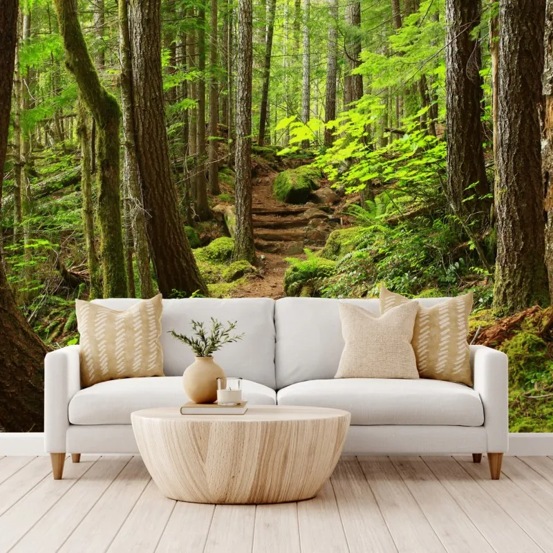 Fototapeta mchowa leśna ścieżka – Wallissimo® Fototapeta mchowa leśna ścieżka – Wallissimo®