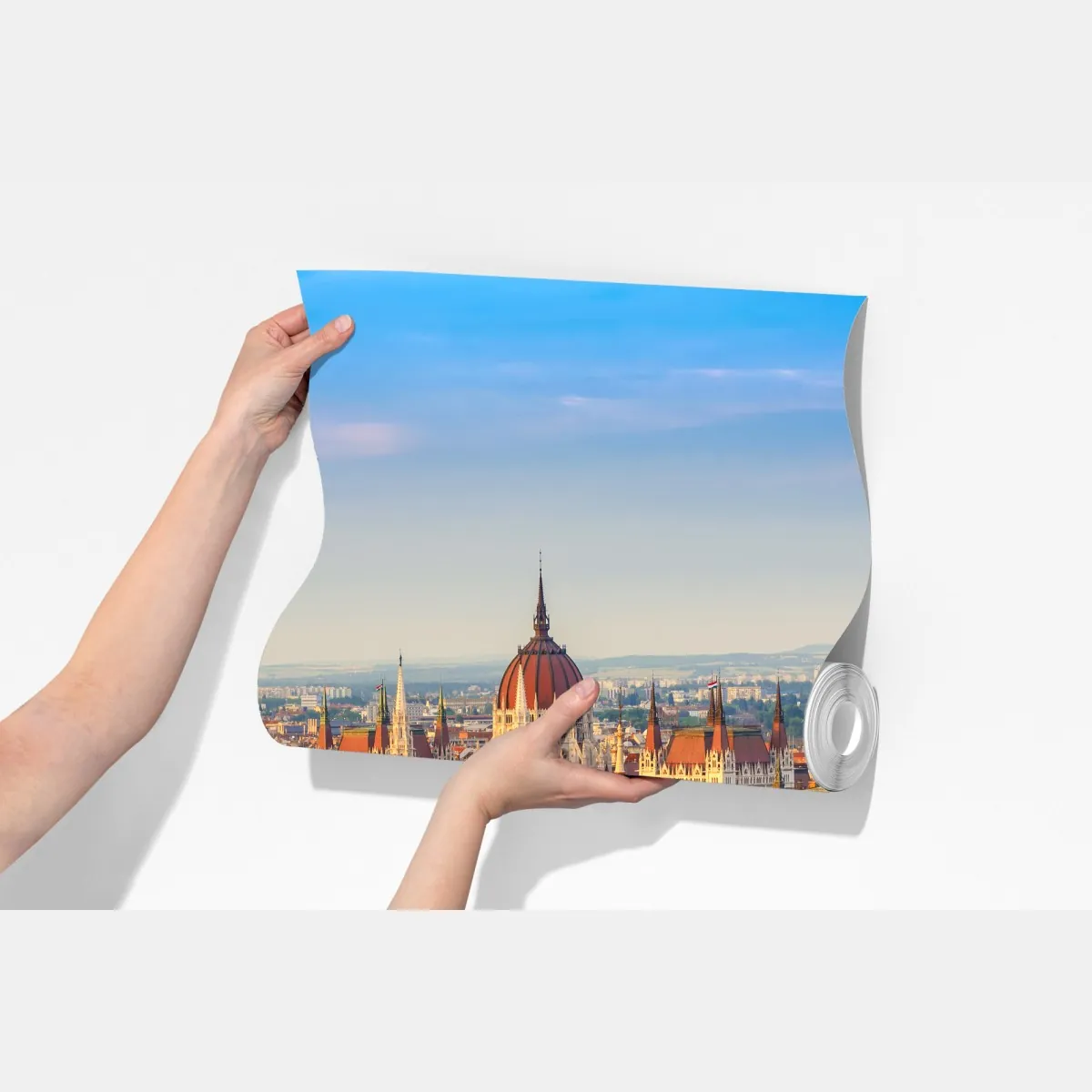 Fototapeta Budapeszt panorama z parlamentem nad Dunajem – Wallissimo® Fototapeta Budapeszt panorama z parlamentem nad Dunajem – Wallissimo®