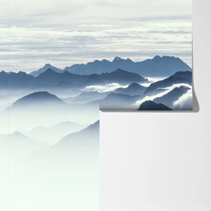 Fototapeta mglista warstwa gór o świcie – Wallissimo® Fototapeta mglista warstwa gór o świcie – Wallissimo®