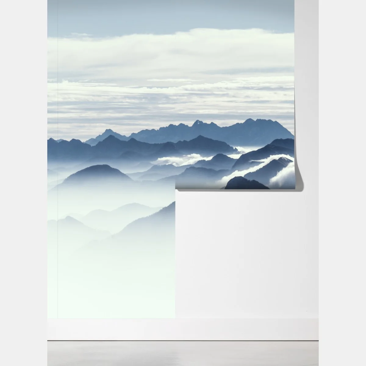 Fototapeta mglista warstwa gór o świcie – Wallissimo® Fototapeta mglista warstwa gór o świcie – Wallissimo®